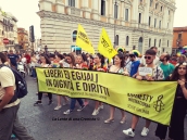 Roma Pride 2018, Amnesty Italia striscione